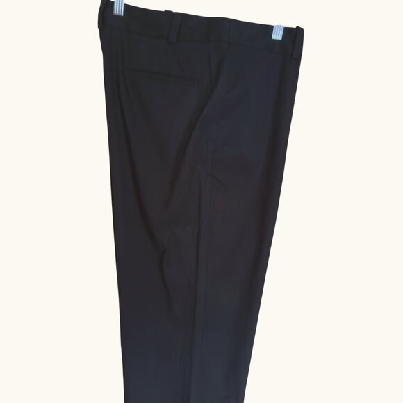 Talbots Heritage Womens Black Stretch Cotton Blend Flat Front Trousers Size 14 - Picture 3 of 8